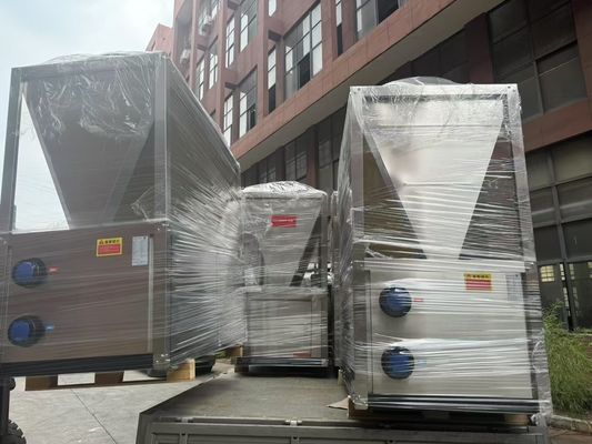 Cascade Yüksek Sıcaklıklı Buhar Hava Kaynağı ve Su Kaynağı Isı Pompası 120 derece