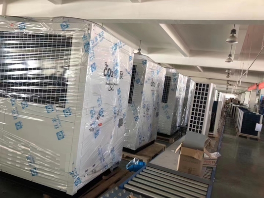 CO2 R744 Hava Kaynaklı Su Kaynaklı Isı Pompası 37kw Sıcak Su İçin Ticari