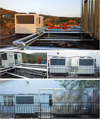 R744 CO2 Havadan Suya Isı Pompası 160kW Isıtma Soğutma Sıcak Su İçin Ticari